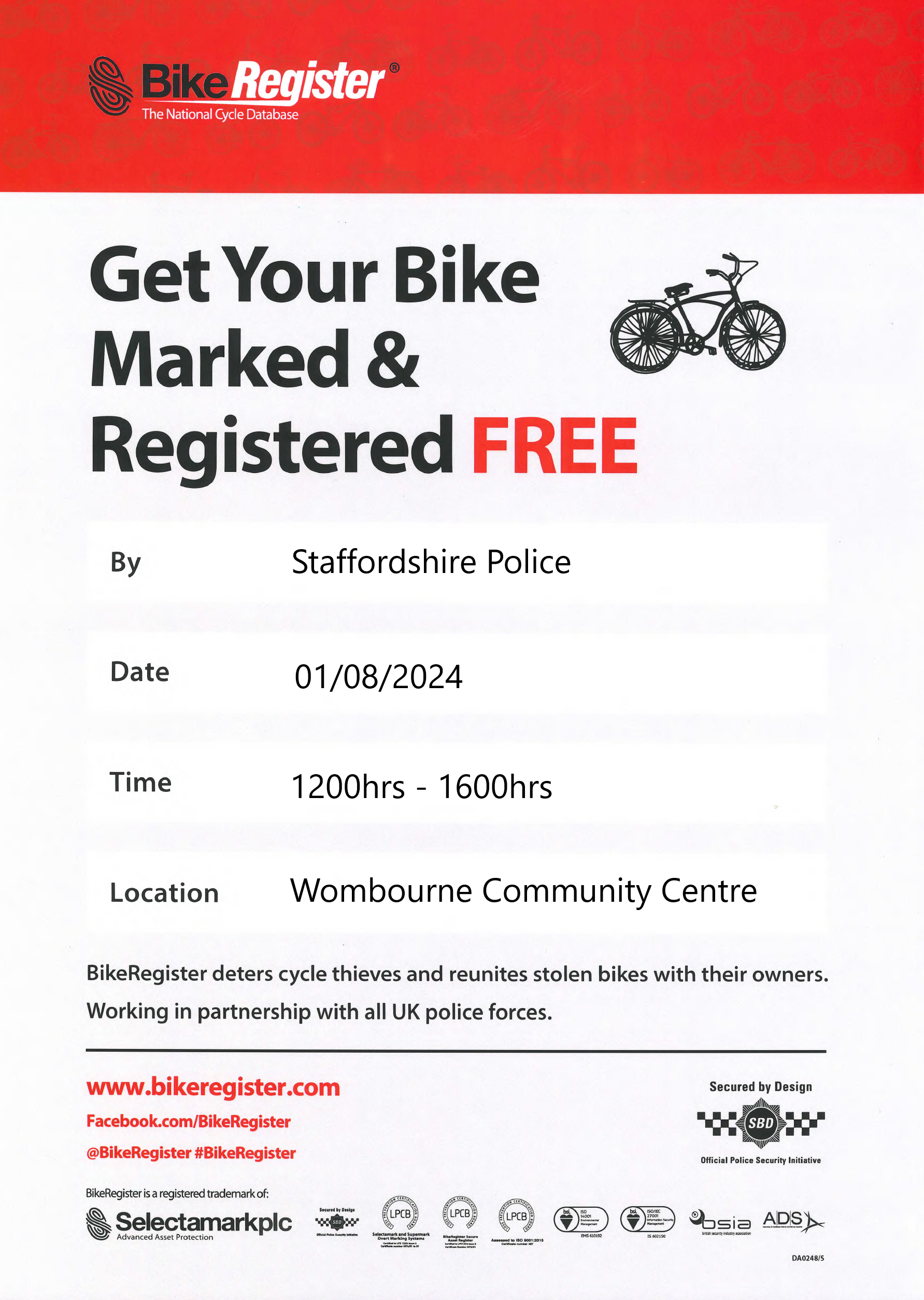 BIKE MARKING EVENT AUG 2024